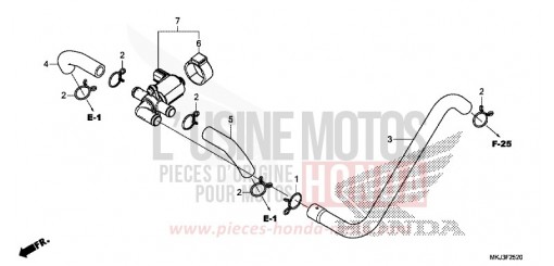 VALVE COMMANDE INJECTION D'AIR CB1000RAJ de 2018